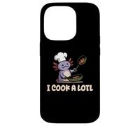 I Cook A Lotl, Funny Axolotl Cooking Carcasa para iPhone 14 Pro