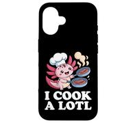 I Cook A Lotl, Funny Axolotl Cooking Carcasa para iPhone 16