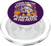 I Cook for The Cutest Pumpkins School Halloween Lunch Lady PopSockets PopGrip para MagSafe