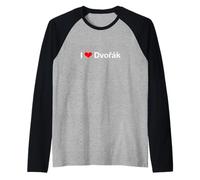 I Corazón Dvorak Camiseta Manga Raglan
