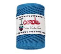 I-corde - hilo cuerda macramé 100% algodón reciclado, hilo de tejer, hilo de ganchillo (240/260 gr/ovillo ; 23 colores) (empresa española/envío desde España) (02)