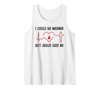 I Could Be Meaner But Jesus Says No Funny Christian Faith Camiseta sin Mangas