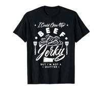 I Could Give Up Beef Jerky But I'm Not a Quitter! Camiseta gráfica económica, Hombre, Negro, XL