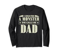 I Created A Monster She Calls Me Dad Día del Padre Divertido Manga Larga