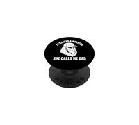 I Created a Monster She Calls Me Dad PopSockets PopGrip Adhesivo