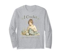 I Crochet So I Don't Unravel Calming Hobby Knitting Craft Manga Larga
