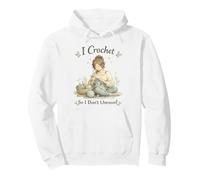 I Crochet So I Don't Unravel Calming Hobby Knitting Craft Sudadera con Capucha