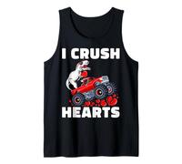 I Crush Hearts Cute Funny Dinosaur T-Rex Dino Camiseta sin Mangas
