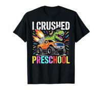 I Crushed Preschool T Rex Truck Grad Graduation Boys Kids Camiseta