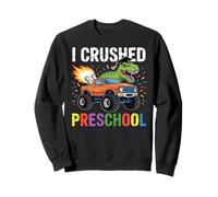 I Crushed Preschool T Rex Truck Grad Graduation Boys Kids Sudadera