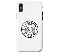 I’d Rather Be Golfing Funny Golf Lover Golf Enthusiast Carcasa para iPhone X/XS