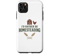 I’d Rather Be Homesteading Fun Farming Off Grid Tees and Mug Carcasa para iPhone 11 Pro MAX