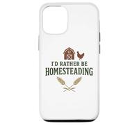 I’d Rather Be Homesteading Fun Farming Off Grid Tees and Mug Carcasa para iPhone 12/12 Pro