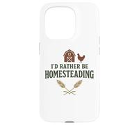 I’d Rather Be Homesteading Fun Farming Off Grid Tees and Mug Carcasa para iPhone 15 Pro