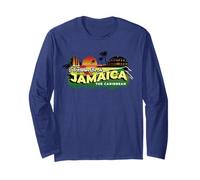 I d Rather Be In Jamaica The Caribbean - Recuerdo Vintage Manga Larga