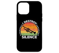 I Destroy Silence Brass Instrument Trumpet Player Trumpeter Carcasa para iPhone 12 Mini