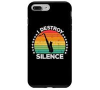 I Destroy Silence Woodwind Sax Saxophone Player Saxophonist Carcasa para iPhone 7 Plus/8 Plus
