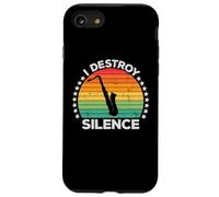 I Destroy Silence Woodwind Sax Saxophone Player Saxophonist Carcasa para iPhone SE (2020) / 7/8