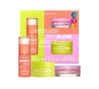 I Dew Care Skincare Set - Vitamin To Glow Pack | Mother's Day Gift Spa day Gift set Serum Cream Lip Mask Illuminating Vitamin C Trio with Niaci