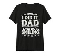 I Did It Dad I Know You’re Smiling Memorial Remembrance Camiseta Premium