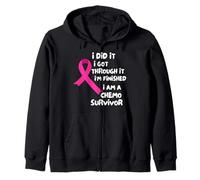 I Did It I'm Done I Got Through It I'm Finished I'm A Chemo Sudadera con Capucha
