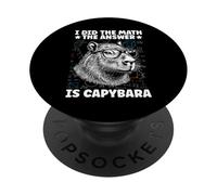 I Did Math La Respuesta es Capibara Funny Math Meme PopSockets PopGrip Adhesivo