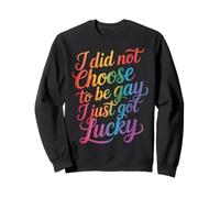 I Did Not Choose To Be Gay I Just Got Lucky - Sudadera