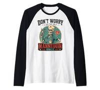 I Did This on a Mannequin Once Funny Nursing Skeleton Nurse Camiseta Manga Raglan