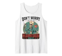 I Did This on a Mannequin Once Funny Nursing Skeleton Nurse Camiseta sin Mangas