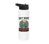 I did This on a Mannequin Once Funny Nursing Skeleton Nurse Stainless Steel Insulated Water Bottle
