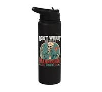 I did This on a Mannequin Once Funny Nursing Skeleton Nurse Stainless Steel Insulated Water Bottle