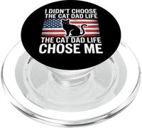 I Didn'T Choose The Cat Dad Life The Cat Dad Life Chose Me PopSockets PopGrip para MagSafe