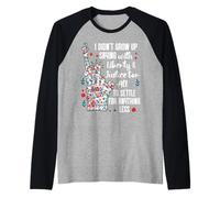 I Didnt Grow Up Saying With Liberty and Justice for All USA Camiseta Manga Raglan