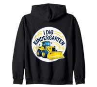 I Dig Kindergarten Buldozer Bulldozer Crawler Back School Boys Sudadera con Capucha