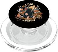 I Dig Old Stuff Funny Mole Vintage Collector Design PopSockets PopGrip para MagSafe