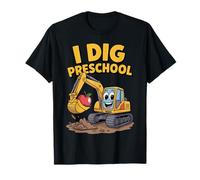I Dig Preschool Cute Digger Back to School Toddler Boys Kids Camiseta