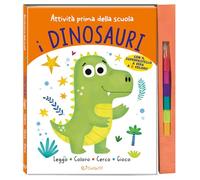 I dinosauri. Attività prima della scuola. Ediz. a colori. Con 6 pastelli a cera