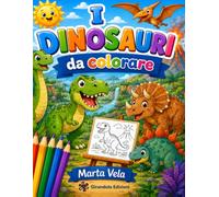 I DINOSAURI DA COLORARE: Libro da Colorare per Bambini 3-6 Anni | 20 Disegni Grandi e Facili (Bold & Easy) | Dinosauri, T-Rex, Animali Preistorici