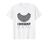 I Dissent RBG Ruth Bader Ginsburg Derechos de la Mujer Igualdad Camiseta