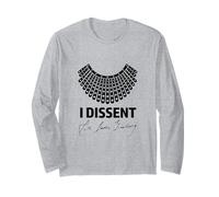 I Dissent RBG Ruth Bader Ginsburg Derechos de la Mujer Igualdad Manga Larga