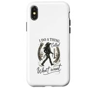 I Do A Thing Called What I Want Cowgirl Western Graphic Carcasa para iPhone X/XS