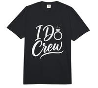 I Do Crew Dama de Honor Despedida de Soltera Minimalista a Juego Comfort Colors Adult Heavyweight T-Shirt