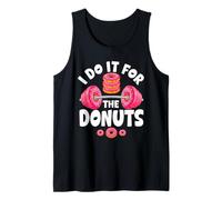 I Do It For The Donuts Funny Gym Humor Camiseta sin Mangas