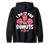 I Do It For The Donuts Funny Gym Humor Sudadera con Capucha