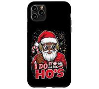 I Do It For The HOS Afro American Afro Santa Christmas Carcasa para iPhone 11 Pro MAX