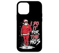 I Do It For The HOS Afro American Afro Santa Christmas Carcasa para iPhone 12 Mini