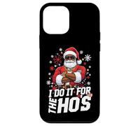 I Do It For The HOS Afro American Afro Santa Christmas Carcasa para iPhone 12 Mini