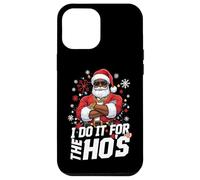 I Do It For The HOS Afro American Afro Santa Christmas Carcasa para iPhone 12 Pro MAX