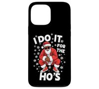 I Do It For The HOS Afro American Afro Santa Christmas Carcasa para iPhone 13 Pro MAX