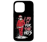 I Do It For The HOS Afro American Afro Santa Christmas Carcasa para iPhone 14 Pro MAX
